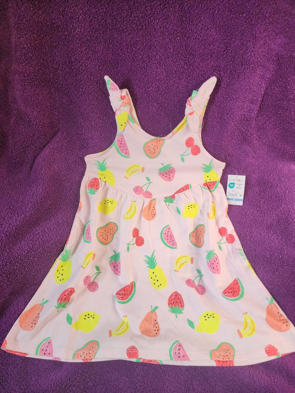 Garanimals Pink Fruit-Print Casual Tank Dress